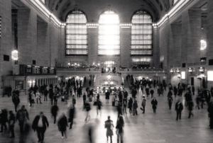 grand central station b&w