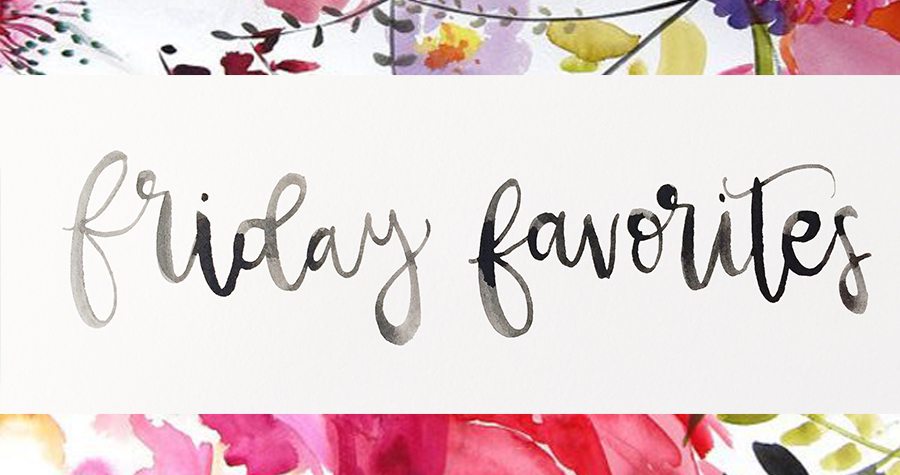 friday favorites hand lettering