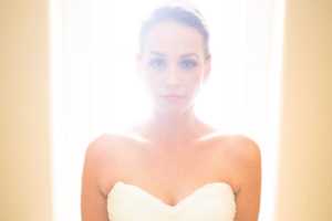 backlit bride