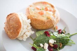 Potato Soup in Bread Bowl