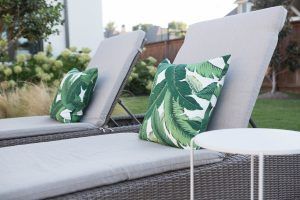 Home Decor and Fashion Memorial Day sales target wicker outdoor patio furniture outdoor pillows palm print pillows outdoor tables