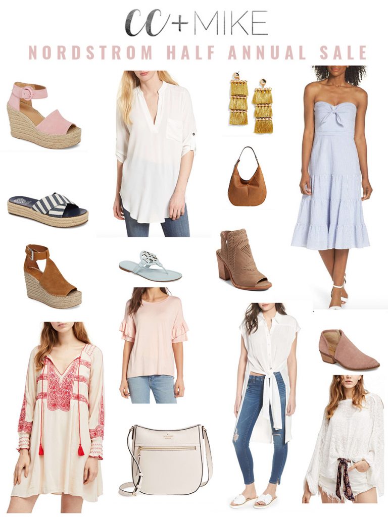 Fashion Favorites Nordstrom Half Annual Sale free people mini dress marc fisher platform espadrille bauble bar tassel earrings seersucker dress frye hobo dress tory burch flip flops