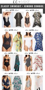 How to Combine Classy but Sexy One Piece Swimsuits with Kimonos best one piece swimsuits for moms black mesh one piece swimsuits black crochet swimsuits flattering one piece swimsuits kimonos with swimsuits sexy one pieces swimsuits