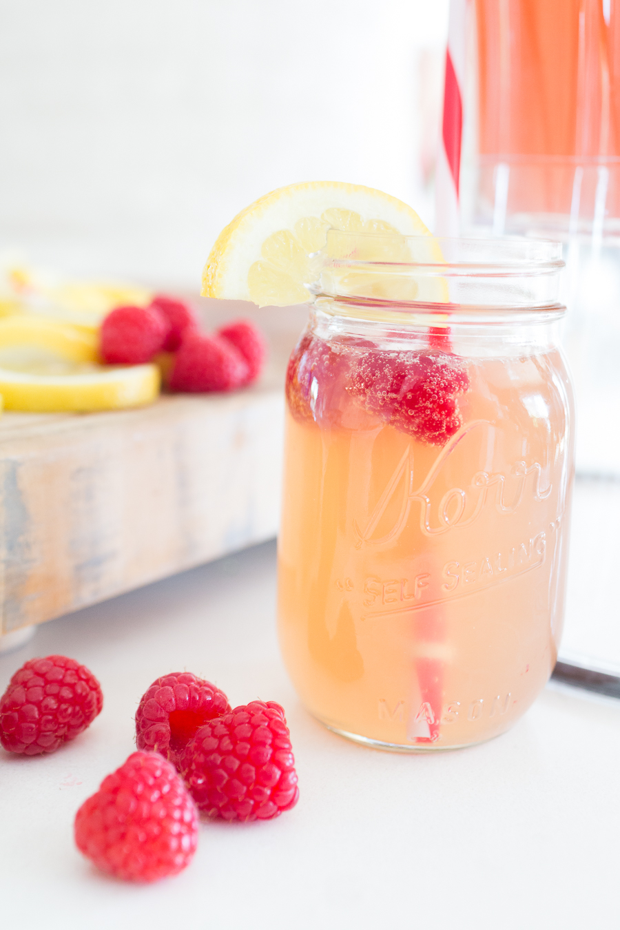 Raspberry Peach Summer Beer Recipe-3 TIto's vodka mason jar raspberry lemonade best summer adult drinks best summer beer recipe best adult party drinks