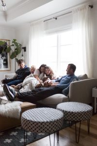 CC and Mike Teen Hangout Room Reveal with Joybird Sectional