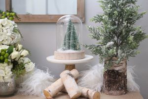 Black Friday and Cyber Monday Sales from Wayfair pine trees in snowglobe