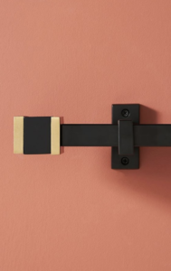 5 Tips for Boys Bedroom Design black Jenny Lind bed reclaimed wood bed best boy bedroom design plaid wallpaper black Jenny Lind bed Swiss army check rug black curtain panels black and gold curtain hardware