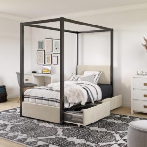 affordable kids beds from walmart little seeds sparrow canopy bed with storage