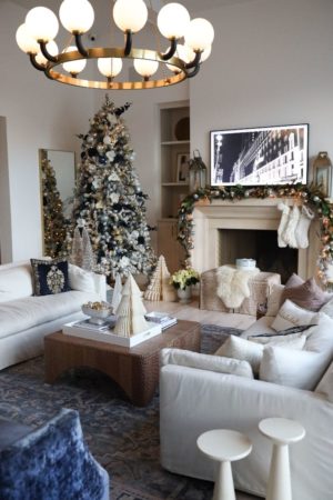 Christmas decor + living room